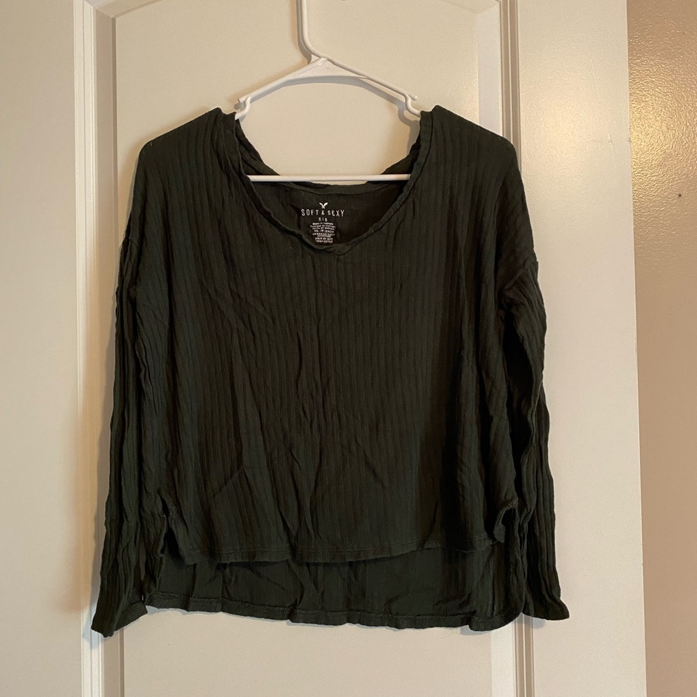 American Eagle Ribbed Long Sleeve